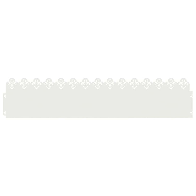 Vidaxl gazonranden 30 st 103 x 0,05 x 22 cm staal wit