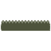 Vidaxl gazonranden 10 st 103 x 0,05 x 22 cm staal olijfgroen - afbeelding 2