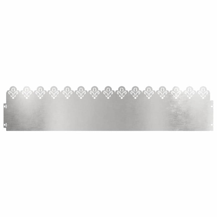 Vidaxl gazonranden 20 st 103 x 0,05 x 22 cm roestvrij staal zilver