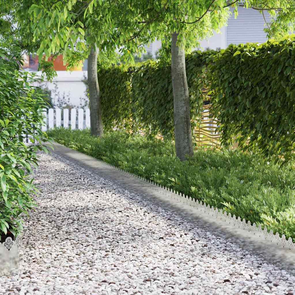 Vidaxl gazonranden 10 st 103 x 0,05 x 22 cm gegalvaniseerd staal