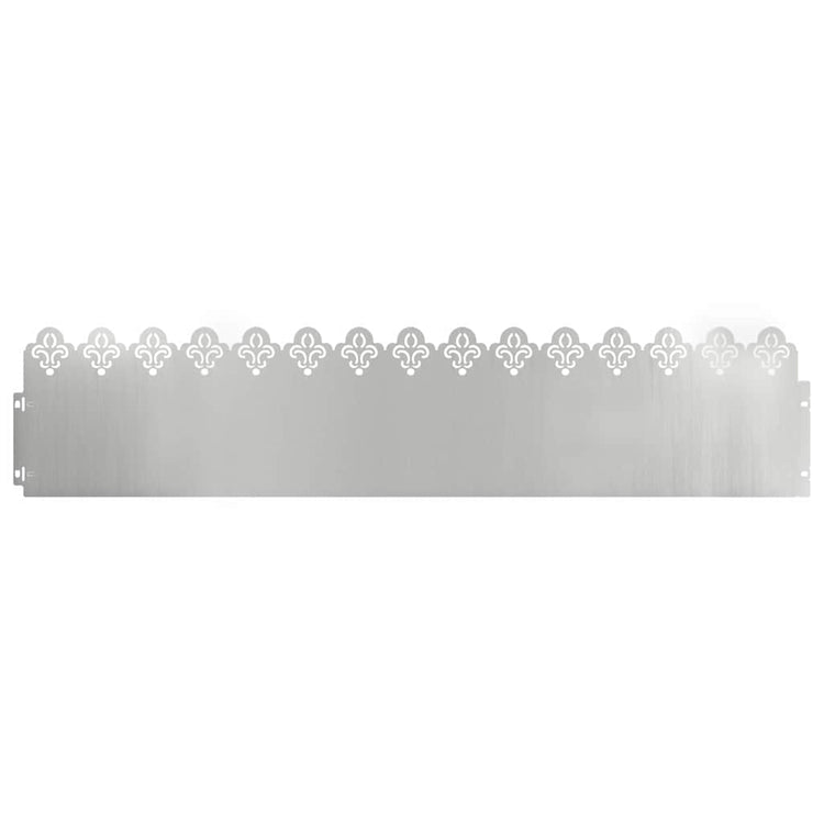 Vidaxl gazonranden 10 st 103 x 0,05 x 22 cm gegalvaniseerd staal