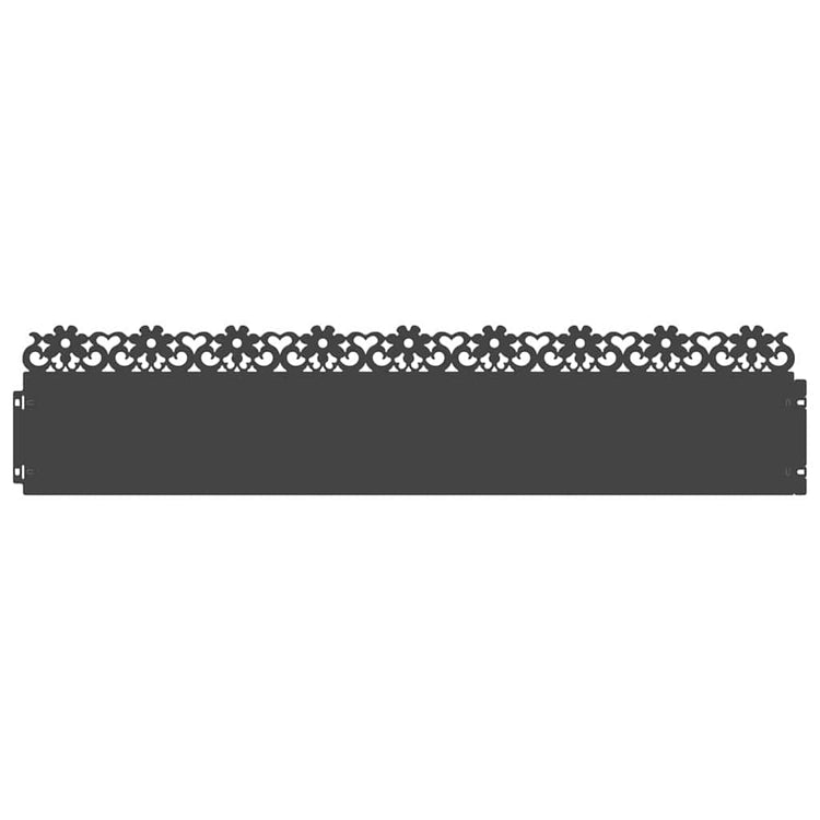 Vidaxl gazonranden 10 st 103 x 0,05 x 22 cm staal zwart