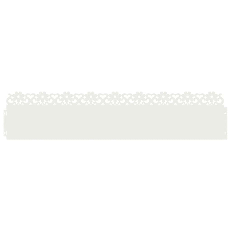 Vidaxl gazonranden 20 st 103 x 0,05 x 22 cm staal wit