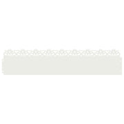 Vidaxl gazonranden 30 st 103 x 0,05 x 22 cm staal wit - afbeelding 2