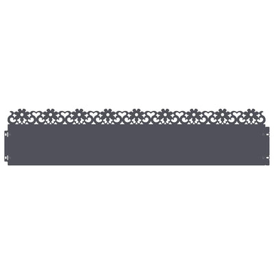 Vidaxl gazonranden 30 pcs antraciet 103 x 0,05 x 22 cm staal