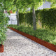 Vidaxl gazonranden 10 st 103 x 0,05 x 22 cm weervast staal