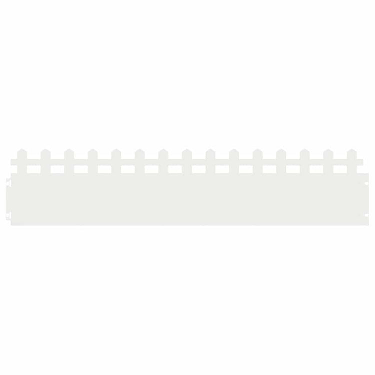 Vidaxl gazonranden 10 st 103 x 0,05 x 22 cm staal wit