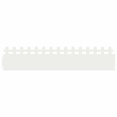Vidaxl gazonranden 20 pcs wit 103 x 0,05 x 22 cm staal
