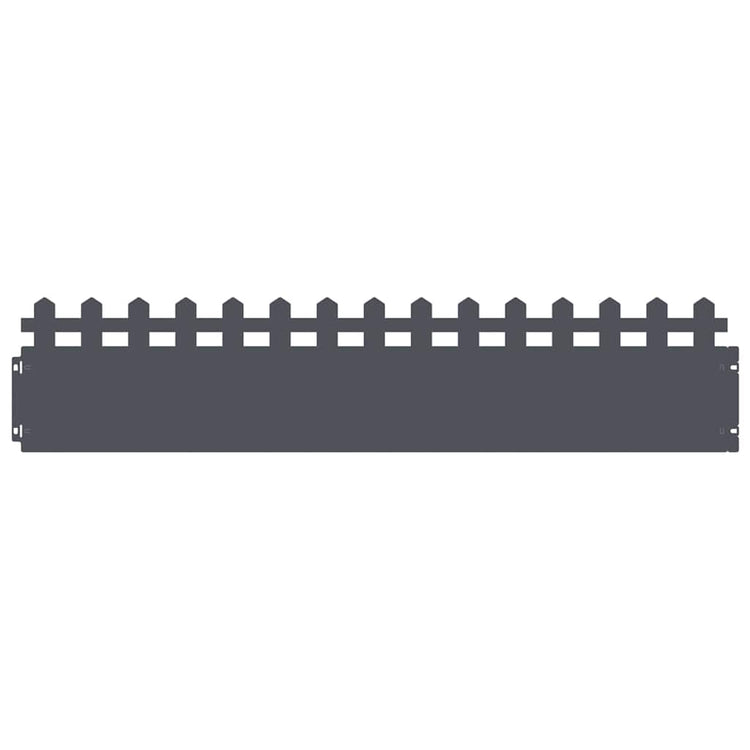 Vidaxl gazonranden 10 st 103 x 0,05 x 22 cm staal antraciet