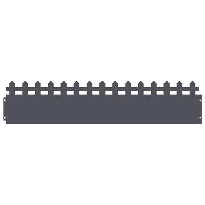 Vidaxl gazonranden 30 pcs antraciet 103 x 0,05 x 22 cm staal