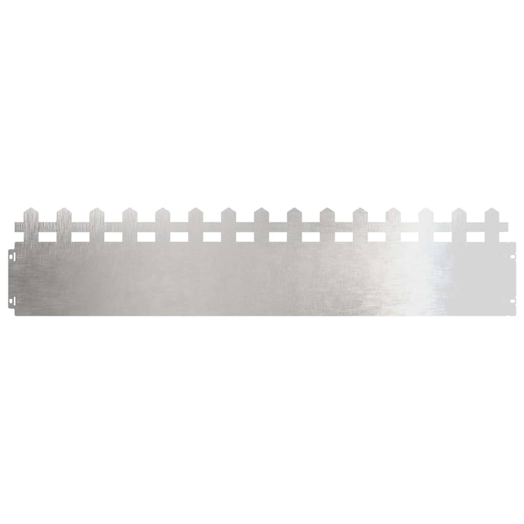 Vidaxl gazonranden 30 st 103 x 0,05 x 22 cm roestvrij staal zilver