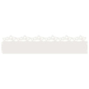 Vidaxl gazonranden 10 st 103 x 0,05 x 22 cm staal wit - afbeelding 2