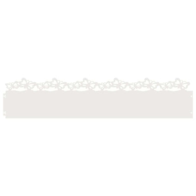 Vidaxl gazonranden 20 pcs wit 103 x 0,05 x 22 cm staal