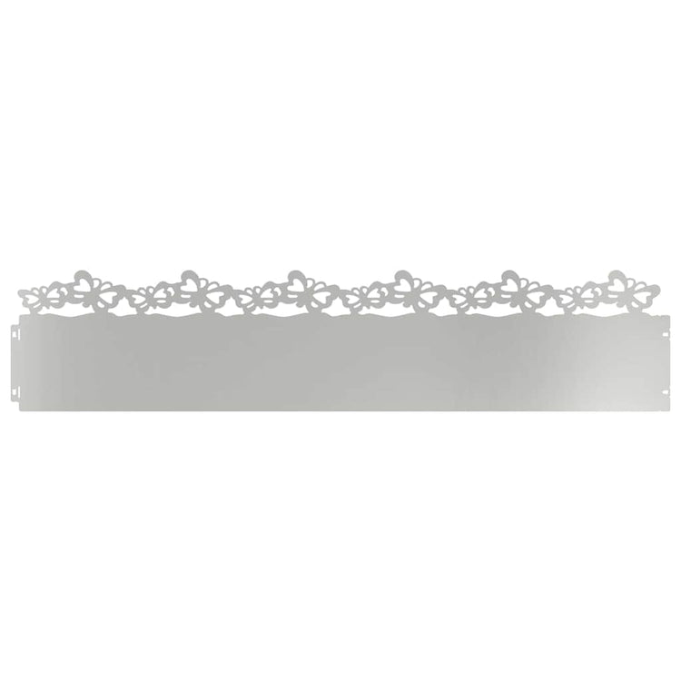 Vidaxl gazonranden 30 st 103 x 0,05 x 22 cm gegalvaniseerd staal