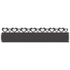 Vidaxl gazonranden 10 pcs zwart 103 x 0,05 x 22 cm staal