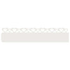 Vidaxl gazonranden 10 pcs wit 103 x 0,05 x 22 cm staal