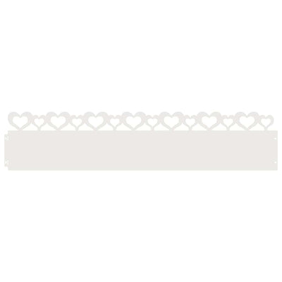Vidaxl gazonranden 30 pcs wit 103 x 0,05 x 22 cm staal