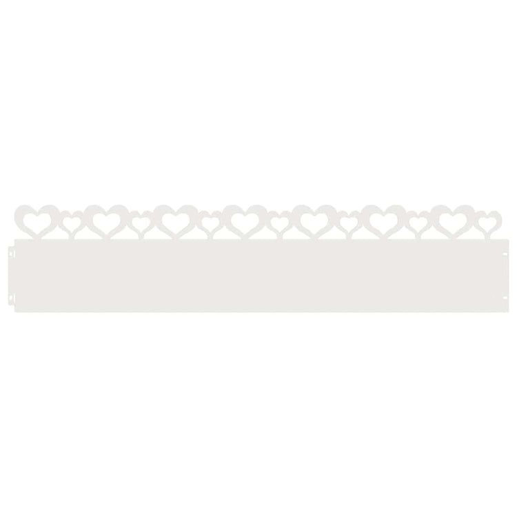 Vidaxl gazonranden 30 st 103 x 0,05 x 22 cm staal wit