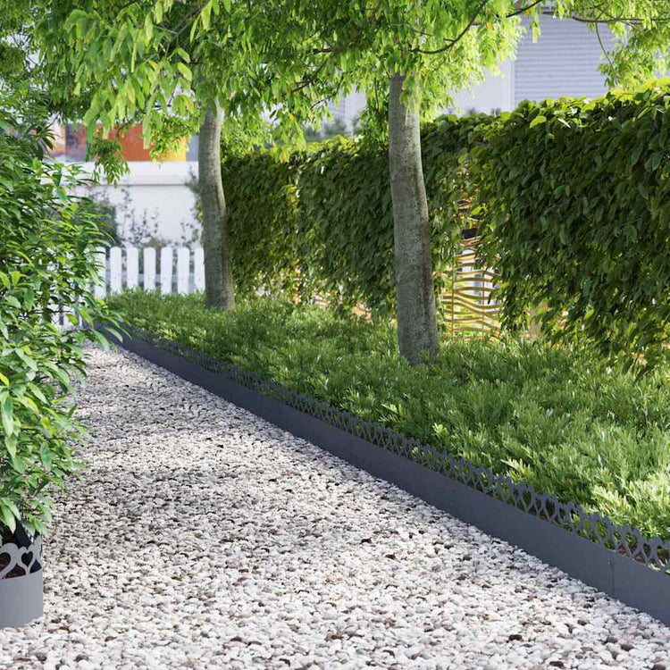Vidaxl gazonranden 20 st 103 x 0,05 x 22 cm staal antraciet