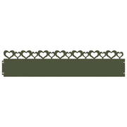 Vidaxl gazonranden 30 st 103 x 0,05 x 22 cm staal olijfgroen - afbeelding 2