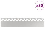 Vidaxl gazonranden 30 st 103 x 0,05 x 22 cm roestvrij staal zilver - afbeelding 3