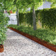 Vidaxl gazonranden 10 st 103 x 0,05 x 22 cm weervast staal