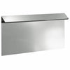 Vidaxl slakkenhekje zilver 50 x 3,5 x 25 cm gegalvaniseerd staal