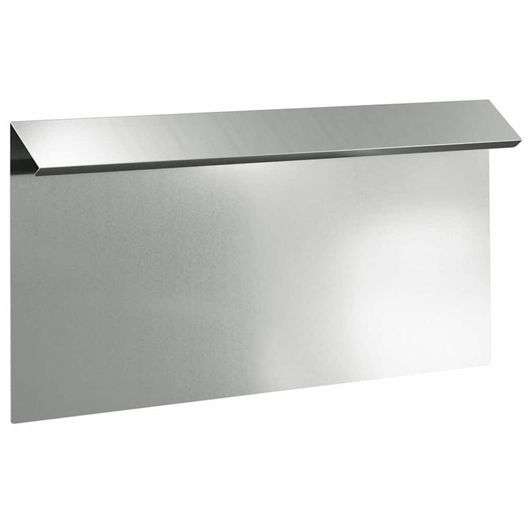 Vidaxl slakkenhekje 16 st 50 x 3,5 x 25 cm gegalvaniseerd staal zilver