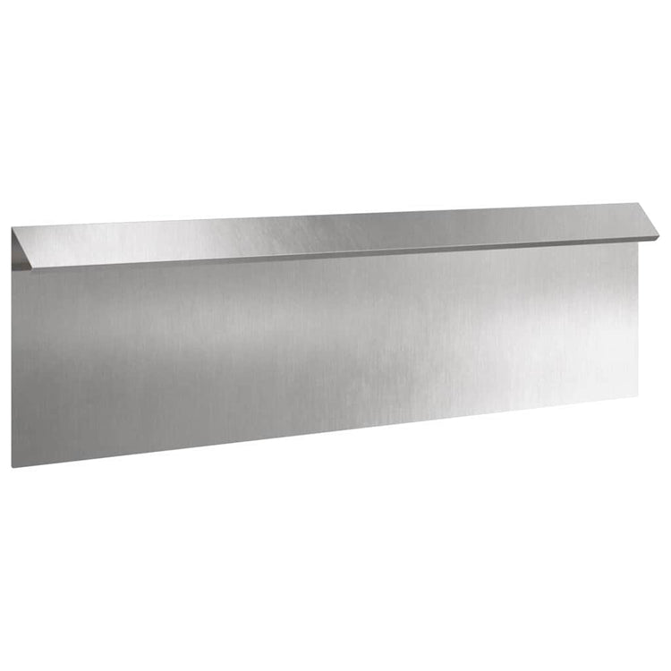 Vidaxl slakkenhekje 16 st 100 x 3,5 x 25 cm roestvrij staal zilver