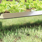 Vidaxl slakkenhekje 100 x 3,5 x 25 cm gegalvaniseerd staal zilver - afbeelding 3