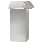 Vidaxl slakkenhekje 13,5 x 13,5 x 25 cm roestvrij staal zilver - afbeelding 2