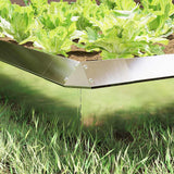 Vidaxl slakkenhekje 4 st 13,5 x 13,5 x 25 cm roestvrij staal zilver - afbeelding 3