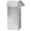 Vidaxl slakkenhekje zilver 13,5 x 13,5 x 25 cm gegalvaniseerd staal