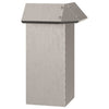 Vidaxl slakkenhekje 4 pcs roestig 13,5 x 13,5 x 25 cm cortenstaal