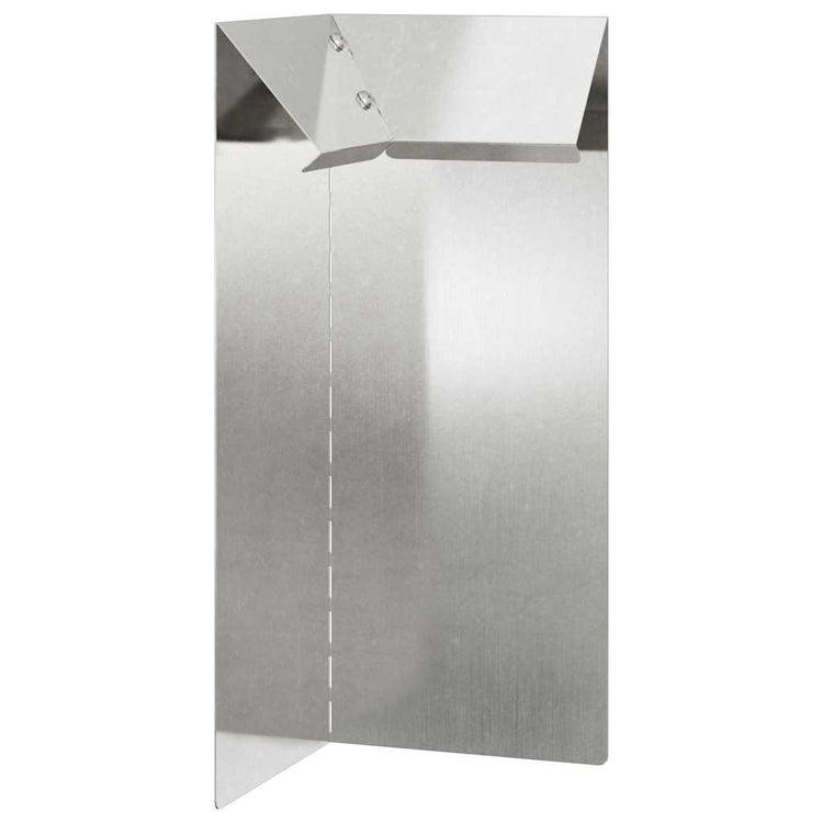 Vidaxl slakkenhekje 10 x 10 x 25 cm roestvrij staal zilver