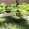 Vidaxl slakkenhekje 4 pcs zilver 10 x 10 x 25 cm gegalvaniseerd staal