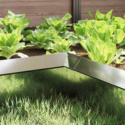 Vidaxl slakkenhekje 4 st 10 x 10 x 25 cm gegalvaniseerd staal zilver - afbeelding 3
