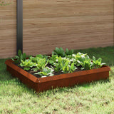 Vidaxl slakkenhekken 8 st 100 x 3,5 x 25 cm weervast staal roestig - afbeelding 1