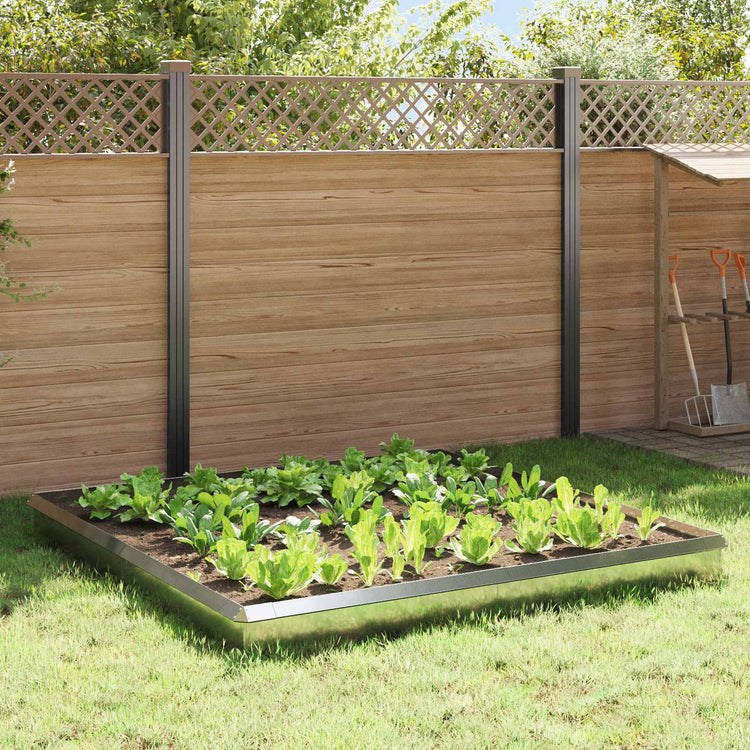 Vidaxl slakkenhekken 12 st 100 x 3,5 x 25 cm gegalvaniseerd staal