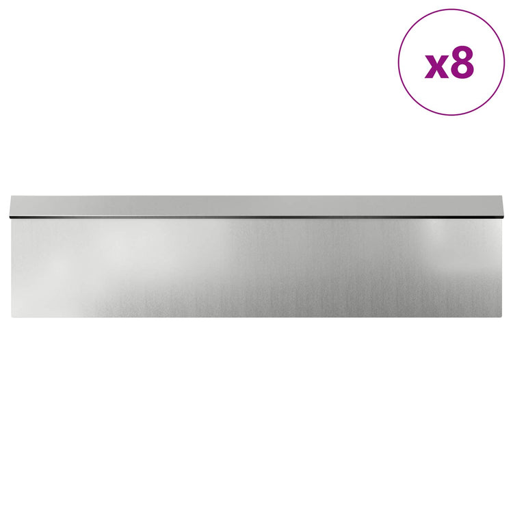 Vidaxl slakkenhekken 12 st 100 x 3,5 x 25 cm gegalvaniseerd staal