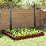 Vidaxl slakkenhekken 12 st 100 x 3,5 x 25 cm weervast staal roestig - afbeelding 1