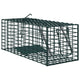 Vidaxl dierenvallen groen 31 x 13 x 12cm staal