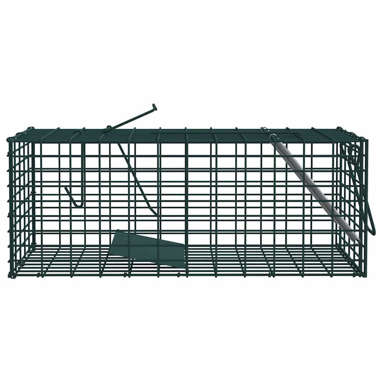 Vidaxl dierenvallen groen 31 x 13 x 12cm staal