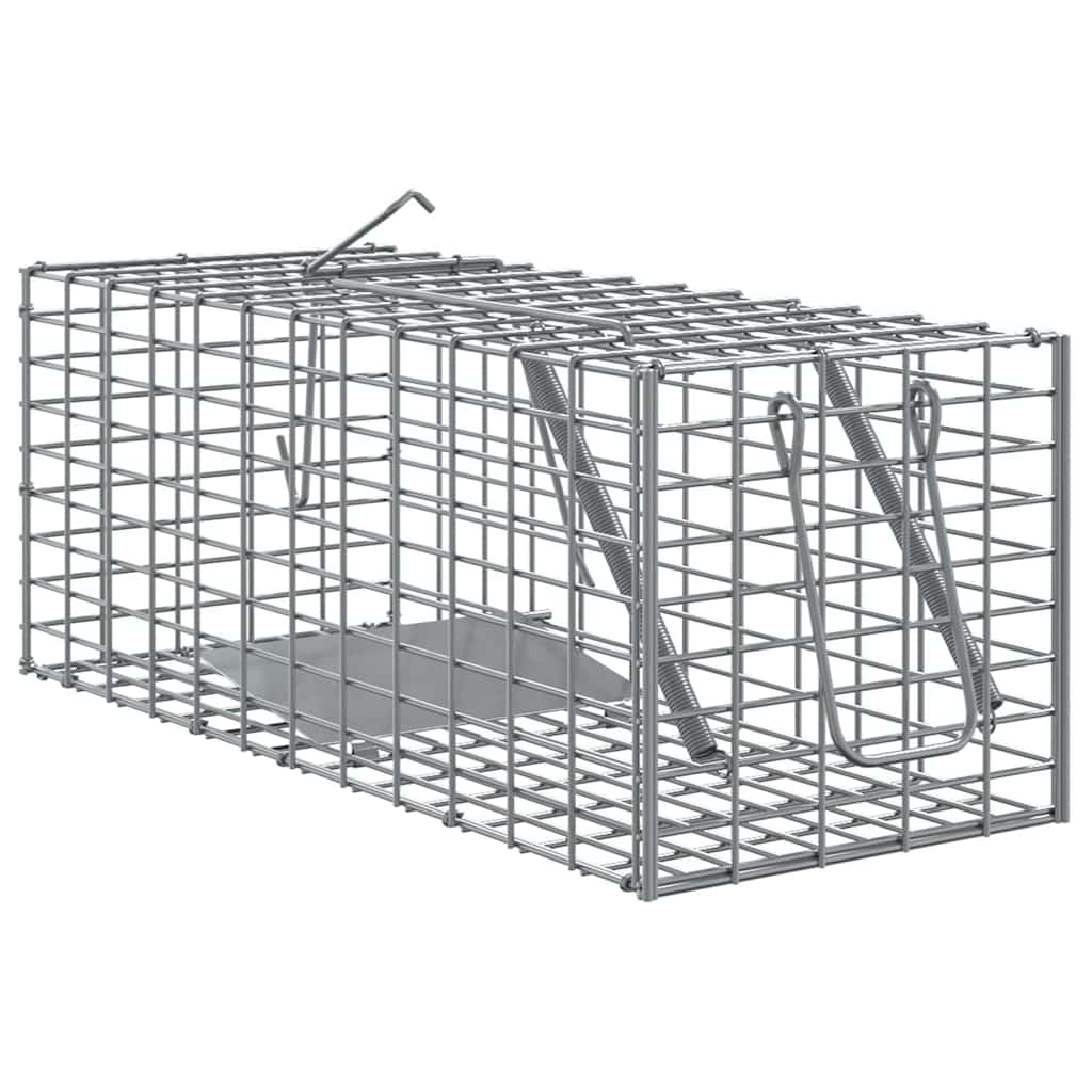 Vidaxl dierenvallen antraciet 31 x 13 x 12cm staal