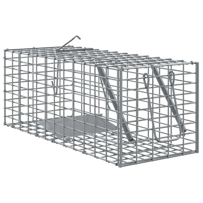 Vidaxl dierenvallen antraciet 31 x 13 x 12cm staal