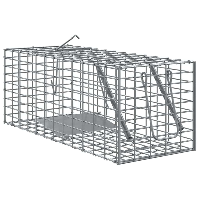 Vidaxl dierenvallen antraciet 31 x 13 x 12cm staal