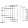 Vidaxl vijverhekken set 5 pcs groen 100 x 50 cm staal