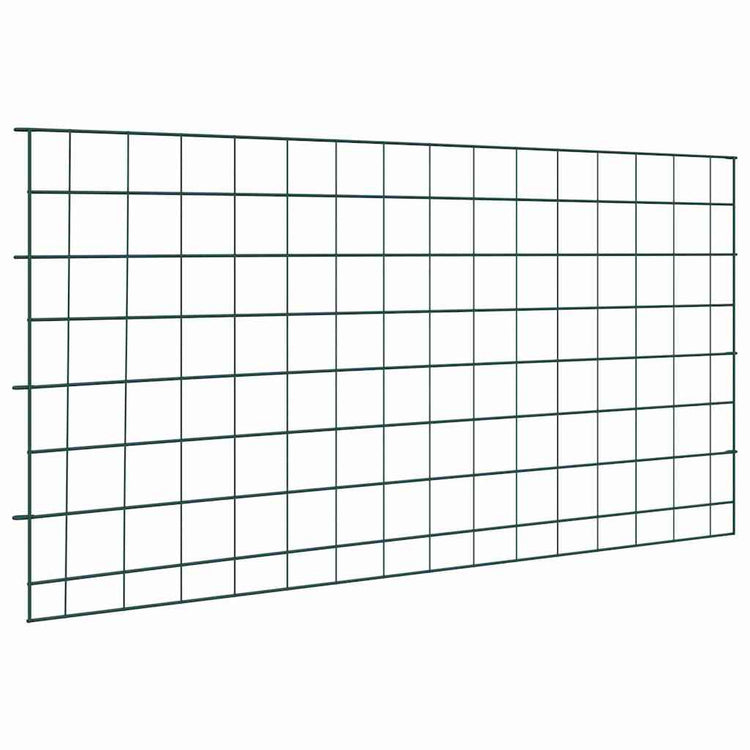 Vidaxl vijverhekken set 5 st 100 x 50 cm staal groen