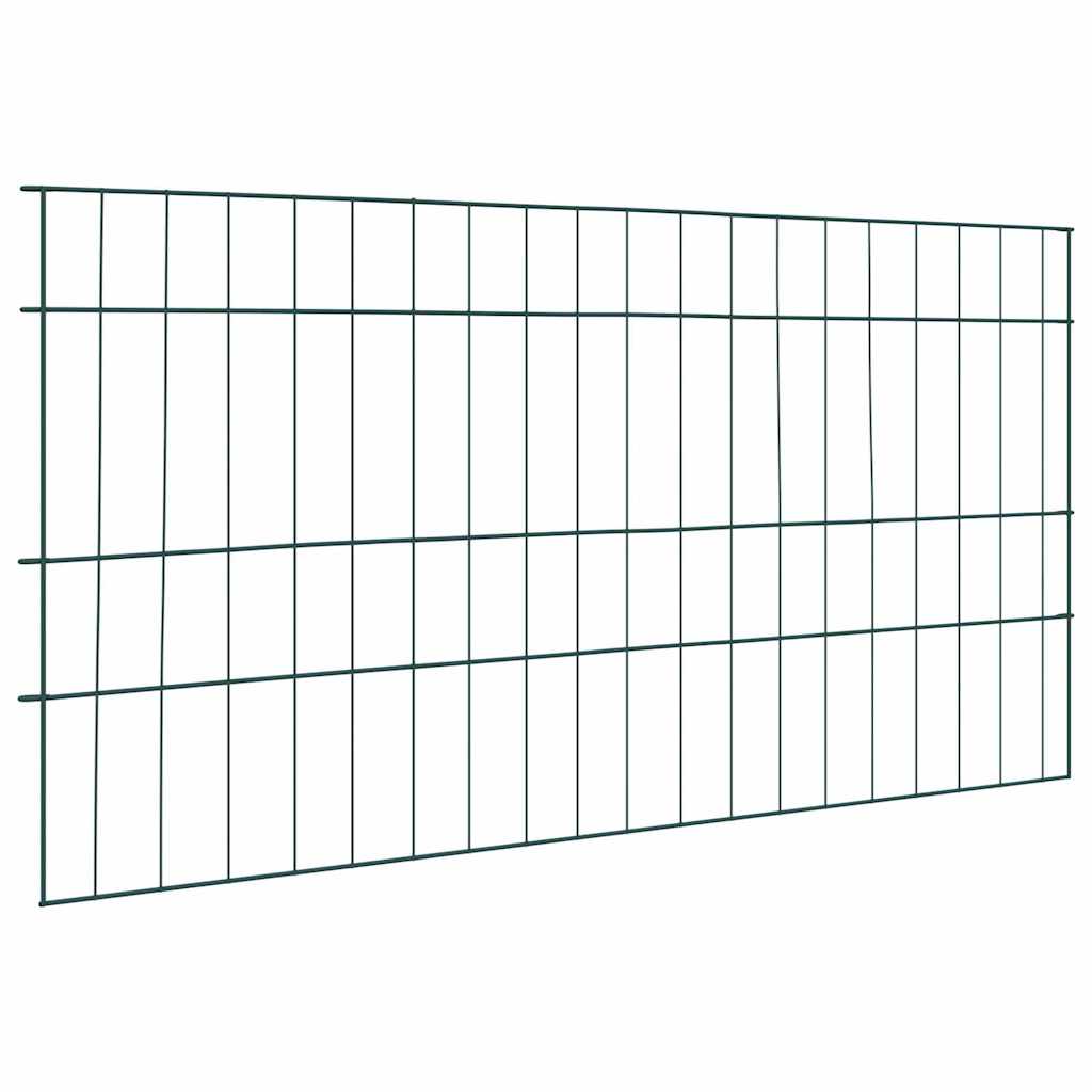 Vidaxl vijverhekken set 5 st 100 x 50 cm staal groen