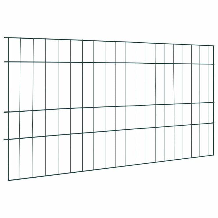 Vidaxl vijverhekken set 5 st 100 x 50 cm staal groen
